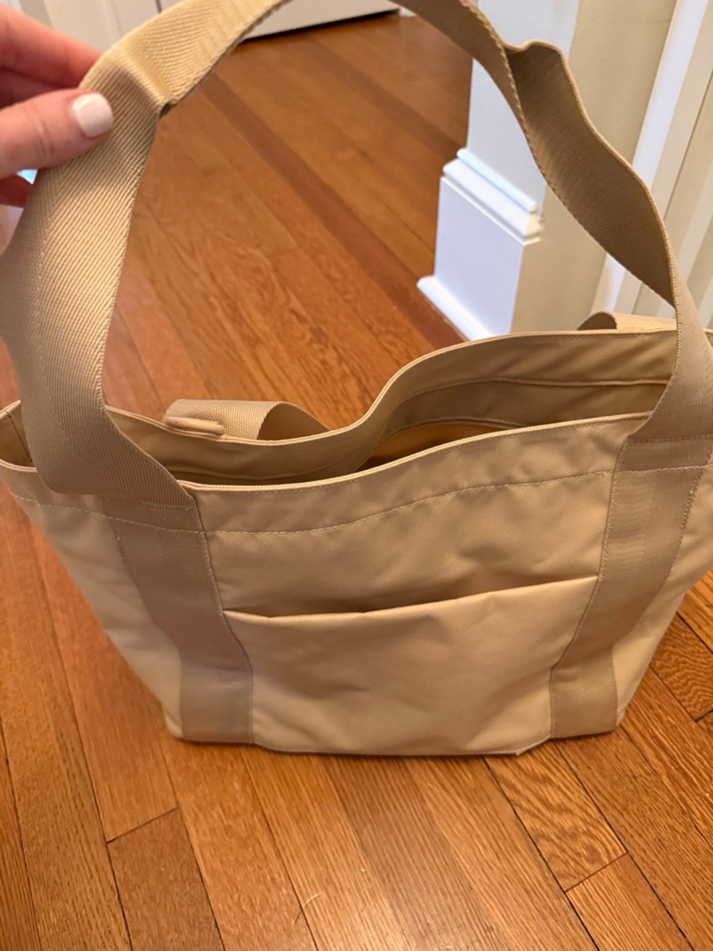 BEIS Beige Canvas Tote Bag - Picture 3 of 4